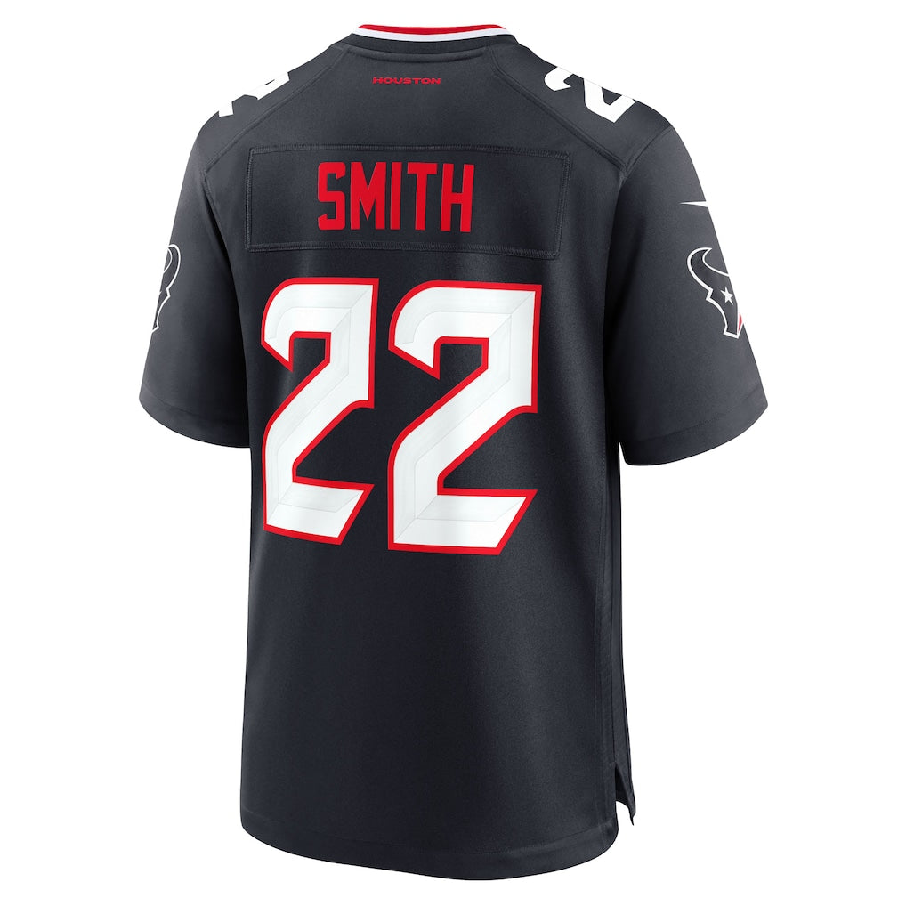 Fenge H.Texans #22 Jaylin Smith Navy Team Game Jersey
