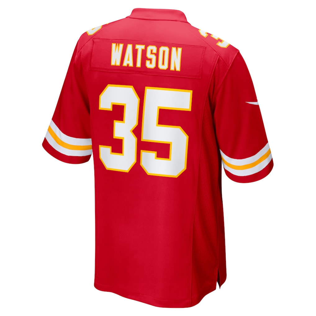 Fenge KC.Chiefs #35 Jaylen Watson Red Game Player Jersey
