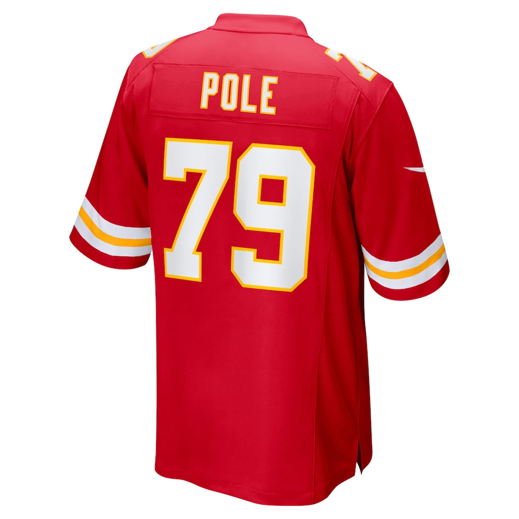 Fenge KC.Chiefs #79 Esa Pole Red Team Game Jersey