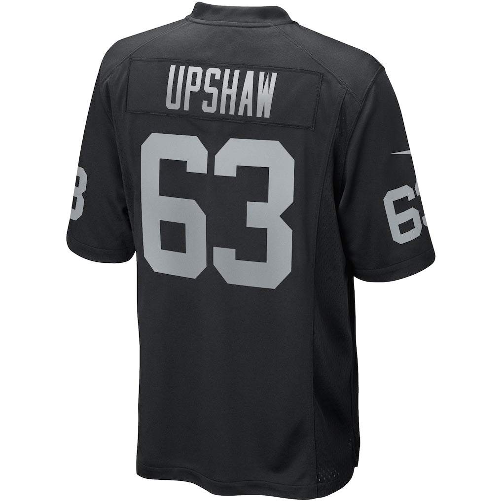 Fenge LV.Raiders #63 Gene Upshaw Black Game Retired Player Jersey