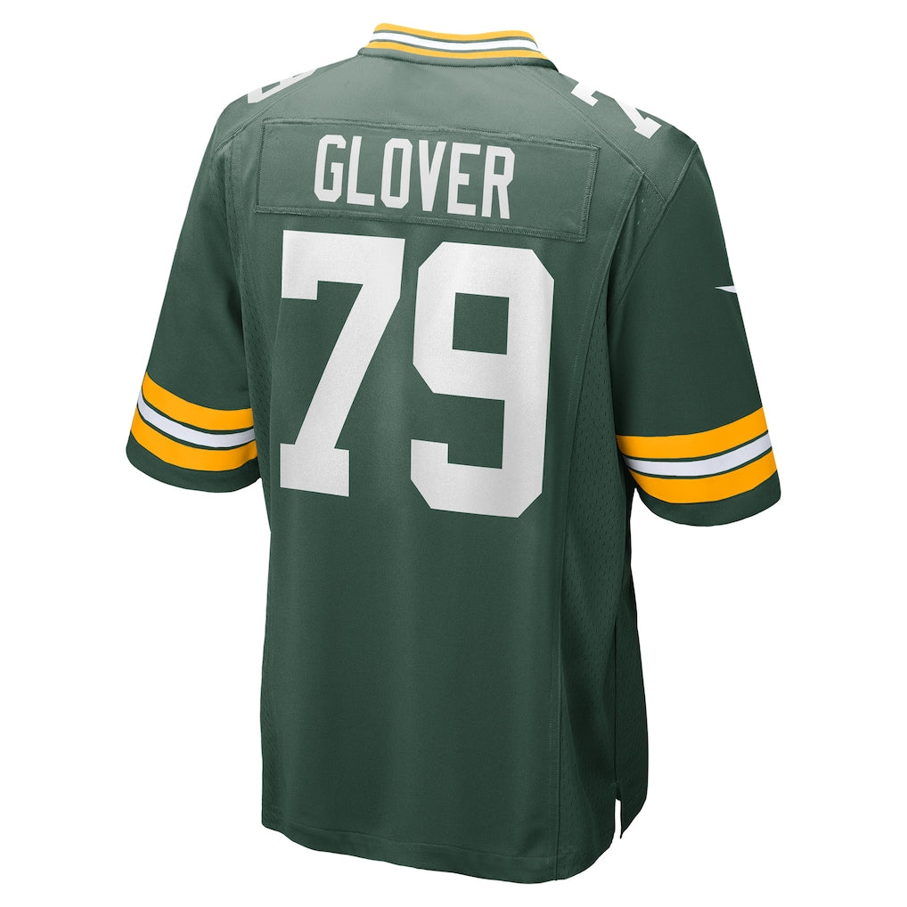 Fenge GB.Packers #79 Travis Glover Green Game Jersey