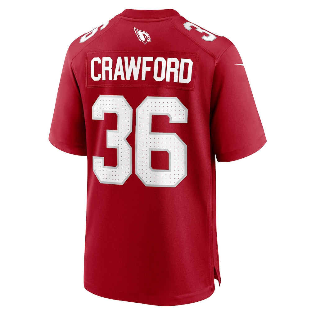 Fenge A.Cardinals #36 Kitan Crawford Cardinal Team Game Jersey