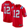 Fenge NE.Patriots #12 Tom Brady Player Red Game Stitched Jerseys