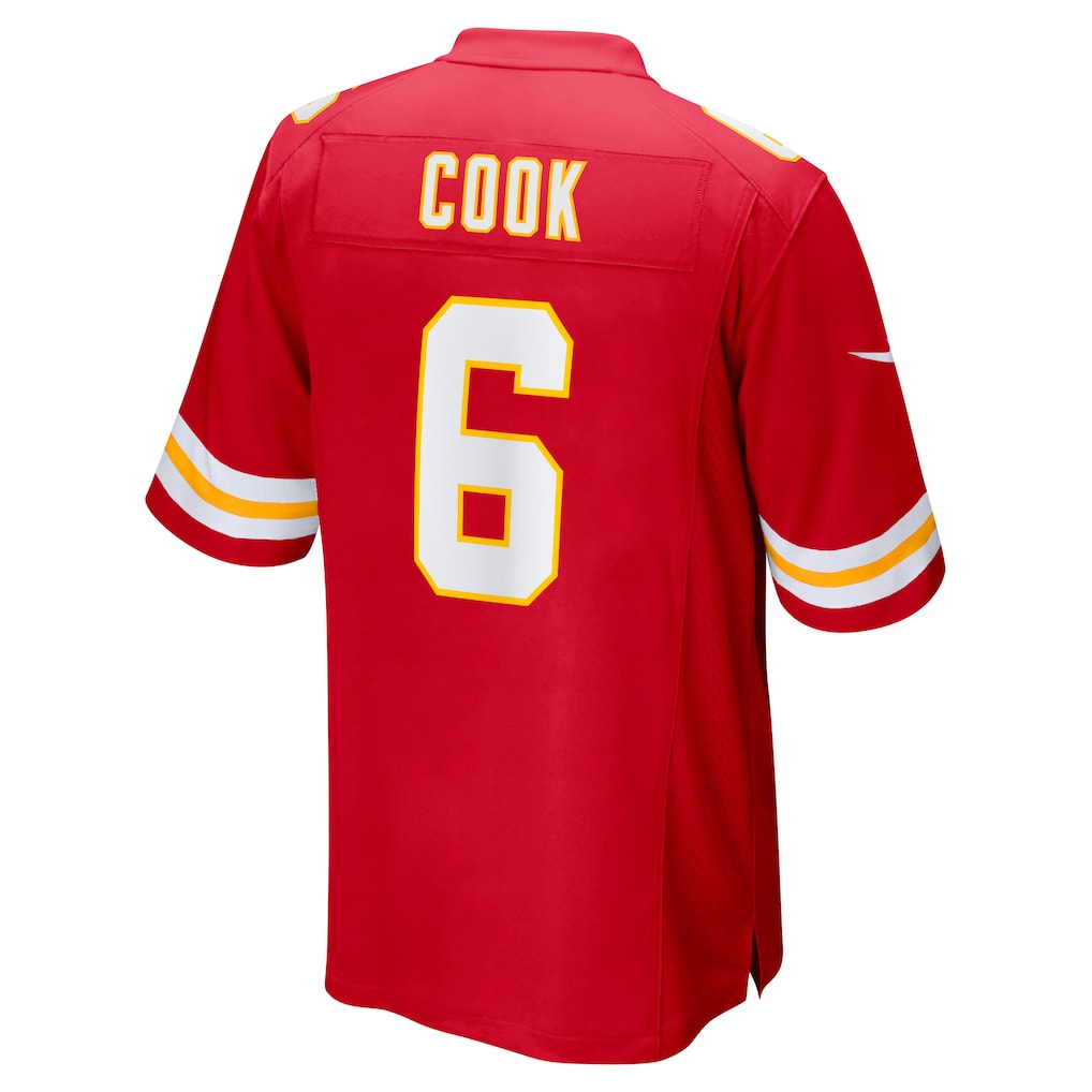 Fenge KC.Chiefs #6 Bryan Cook Red Game Player Jersey