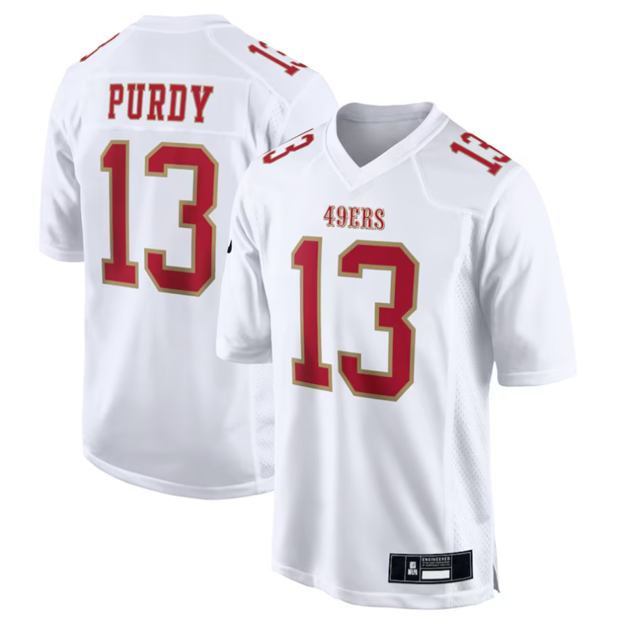 Fenge SF.49ers #13 Brock Purdy Player Tundra White Fashion Game Stitched Jerseys