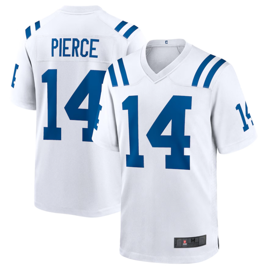 Fenge #14 Alec Pierce Player IN.Colts Away Game Stitched Jerseys - White