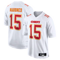 Fenge #15 Patrick Mahomes Player KC.Chiefs Carbon White Fashion Game Stitched Jerseys