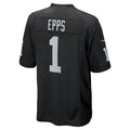 Fenge LV.Raiders #1 Marcus Epps Black Game Player Jersey