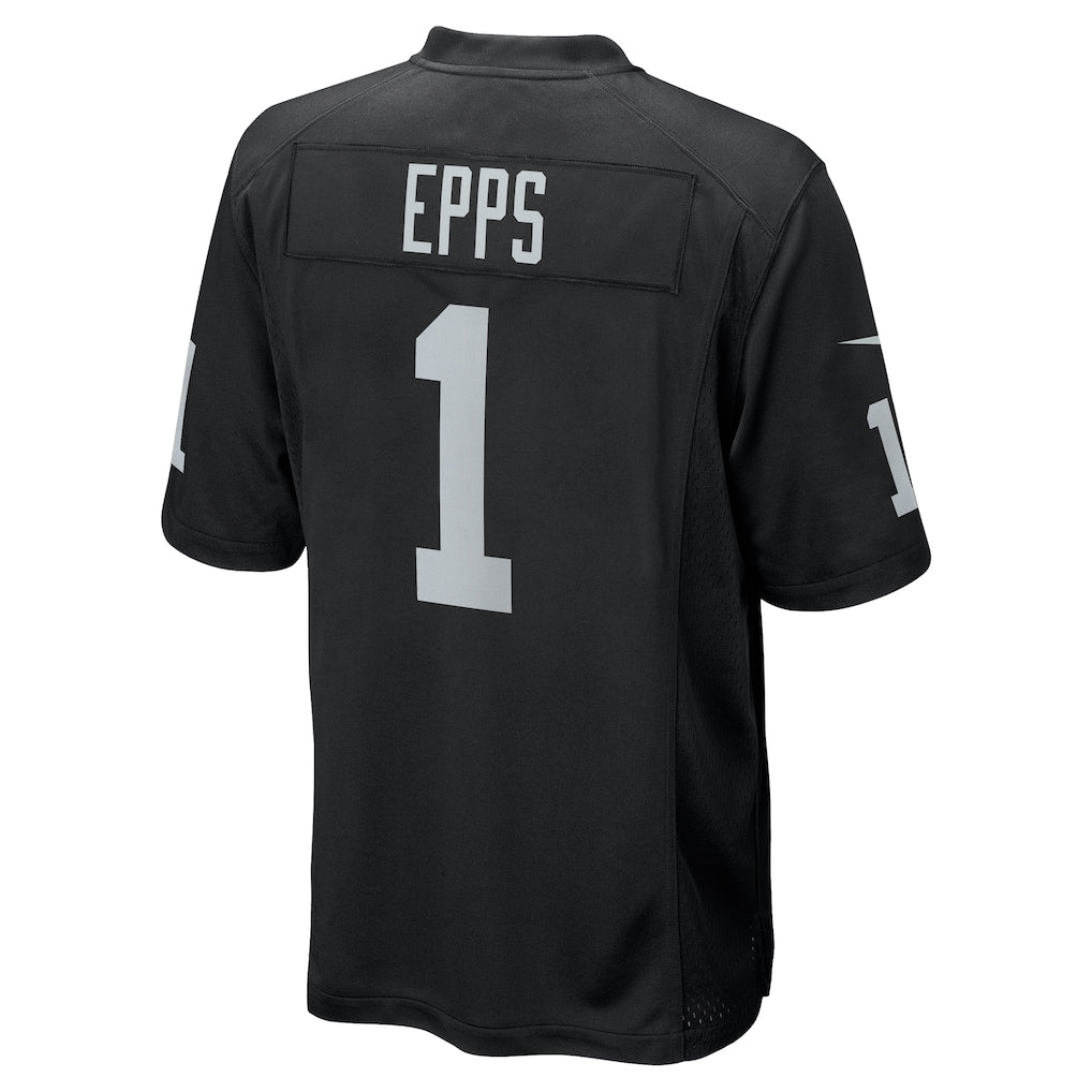 Fenge LV.Raiders #1 Marcus Epps Black Game Player Jersey