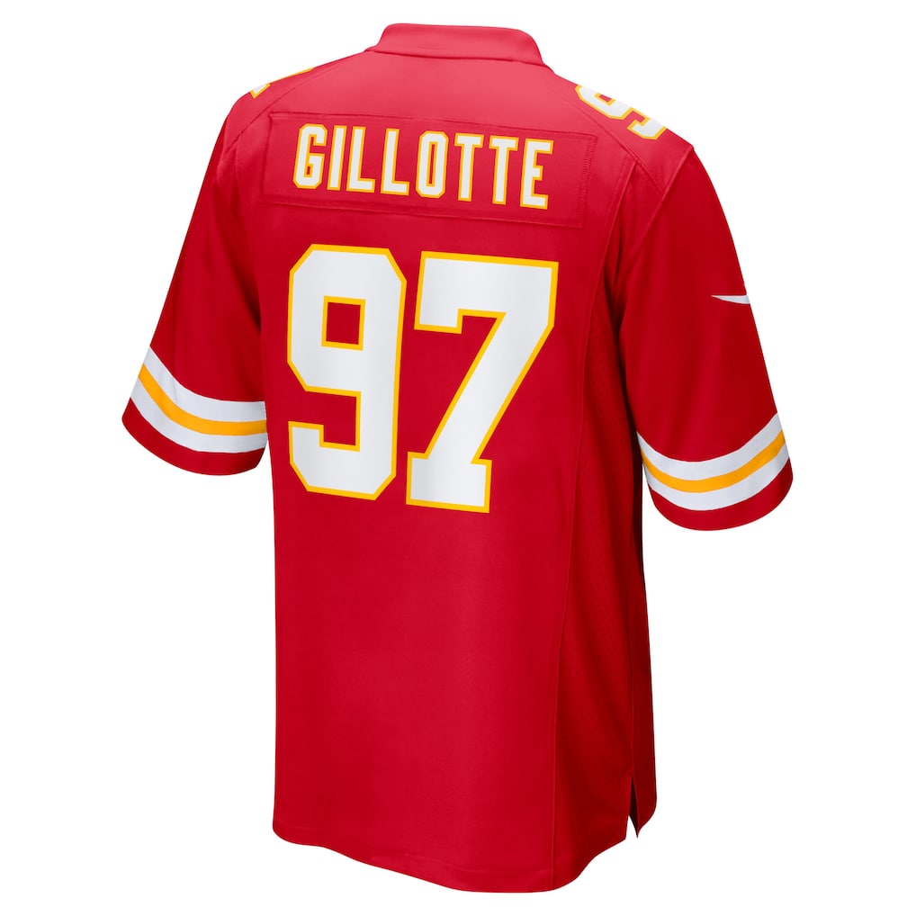 Fenge KC.Chiefs #97 Ashton Gillotte Red Team Game Jersey