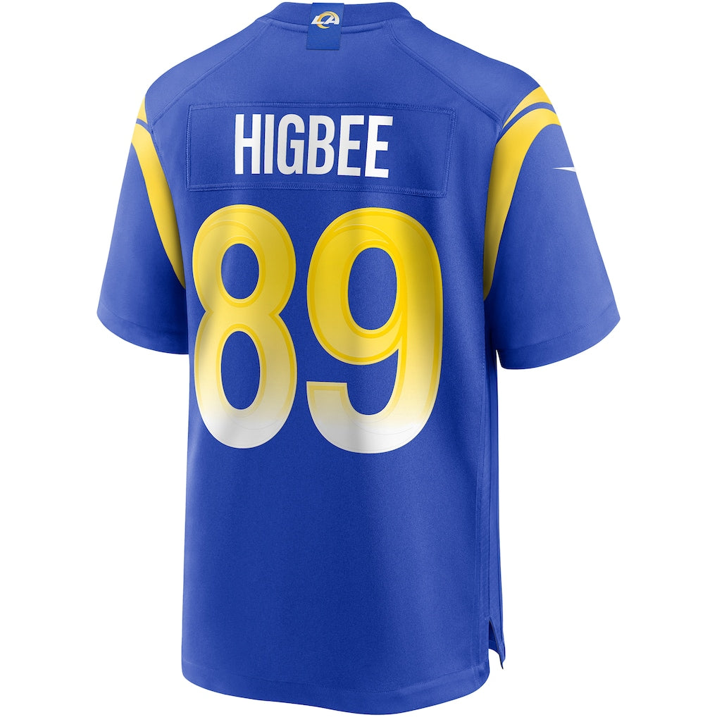Fenge LA.Rams #89 Tyler Higbee Royal Game Player Jersey