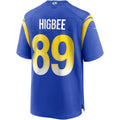 Fenge LA.Rams #89 Tyler Higbee Royal Game Player Jersey