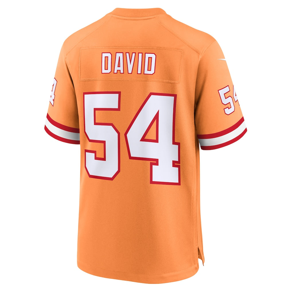 Fenge TB.Buccaneers #54 Lavonte David Orange Throwback Game Jersey