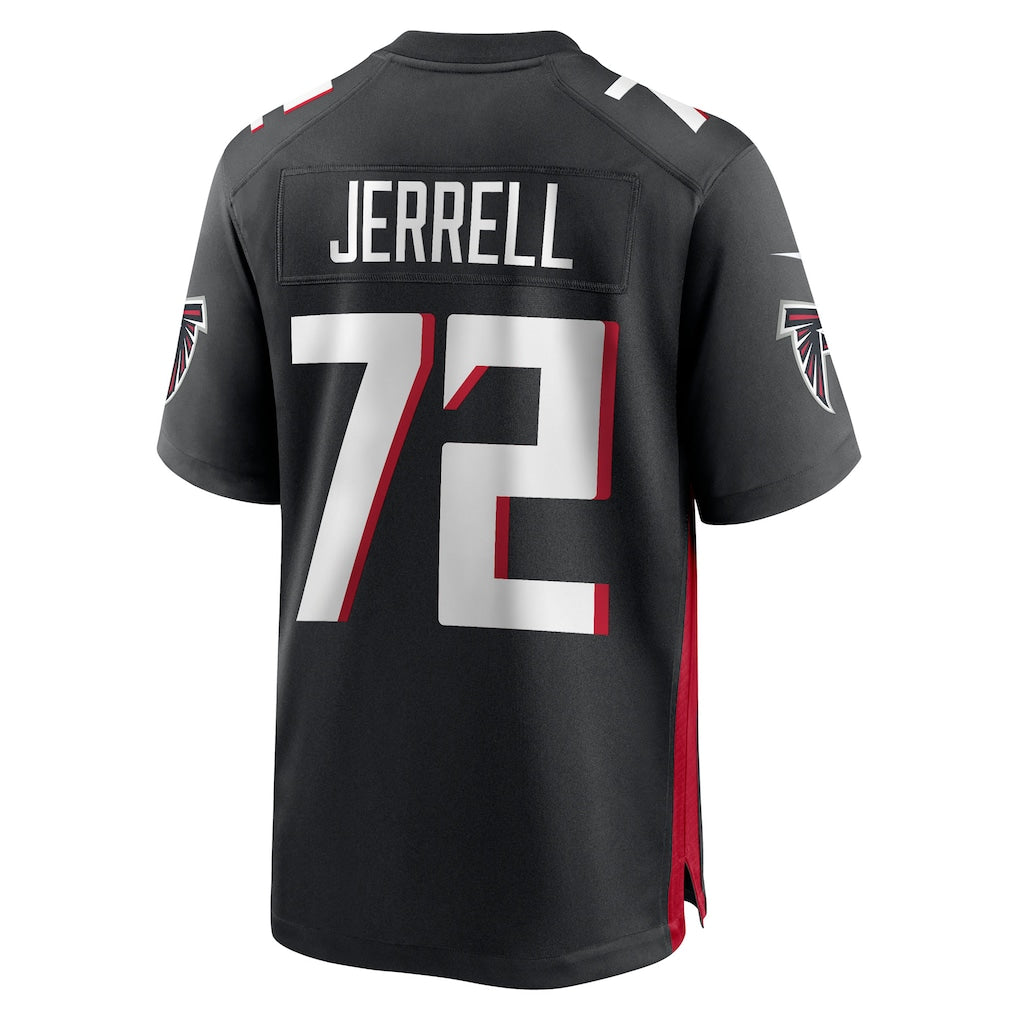 Fenge A.Falcons #72 Michael Jerrell Black Team Game Jersey