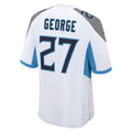 Fenge T.Titans #27 Eddie George White Retired Player Game Jersey
