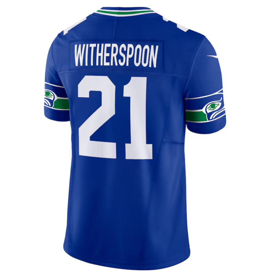 Fenge S.Seahawks #21 Devon Witherspoon Player Royal Alternate Vapor F.U.S.E. Limited Stitched Jerseys