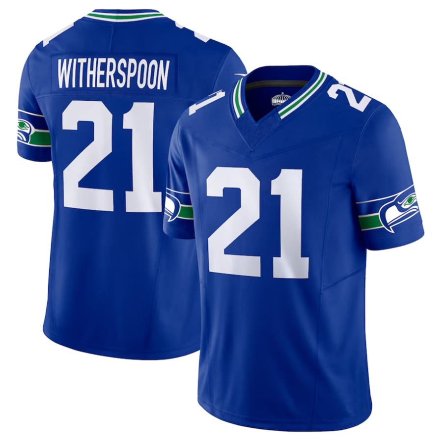 Fenge S.Seahawks #21 Devon Witherspoon Player Royal Alternate Vapor F.U.S.E. Stitched Jerseys