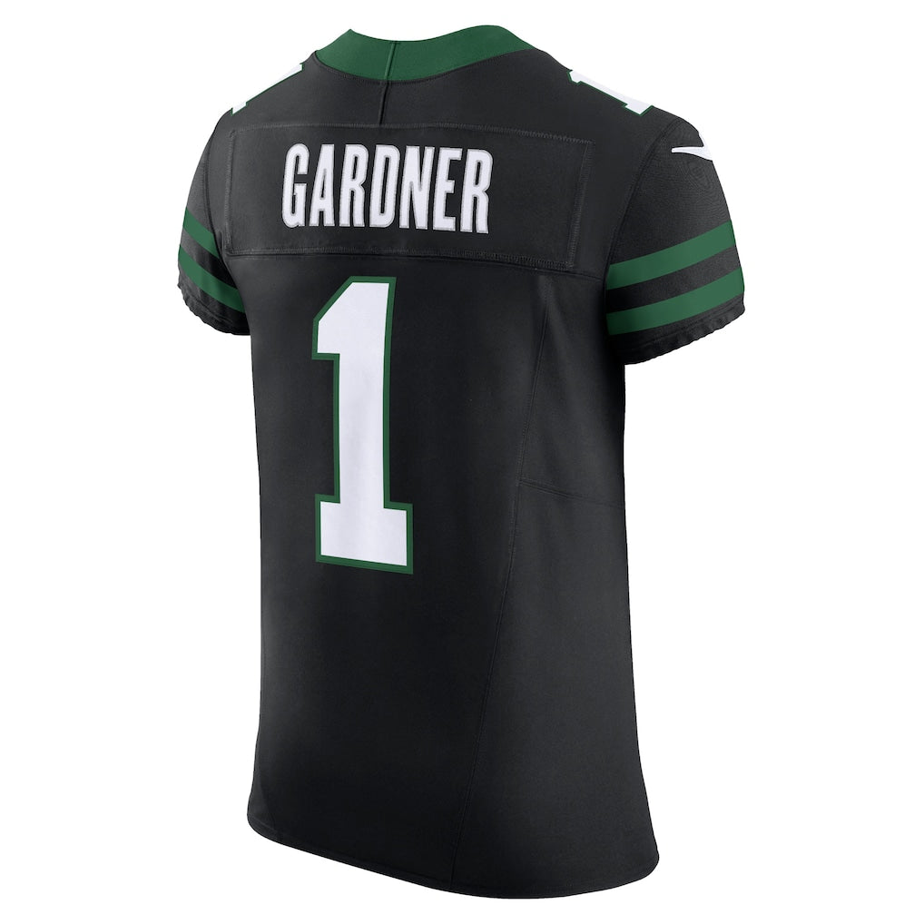 Fenge NY.Jets #1 Ahmad Sauce Gardner Black Vapor F.U.S.E. Elite Jersey