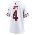 Fenge A.Cardinals #4 Jeremiyah Love White Game Player Stitched Jerseys