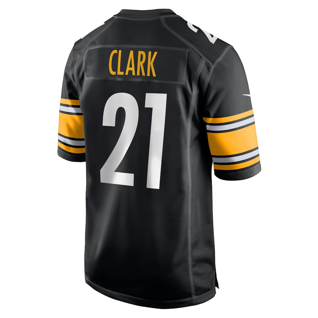 Fenge P.Steelers #21 Chuck Clark Black Team Game Jersey