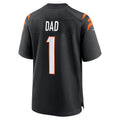 Fenge C.Bengals #1 Dad Black Game Jersey