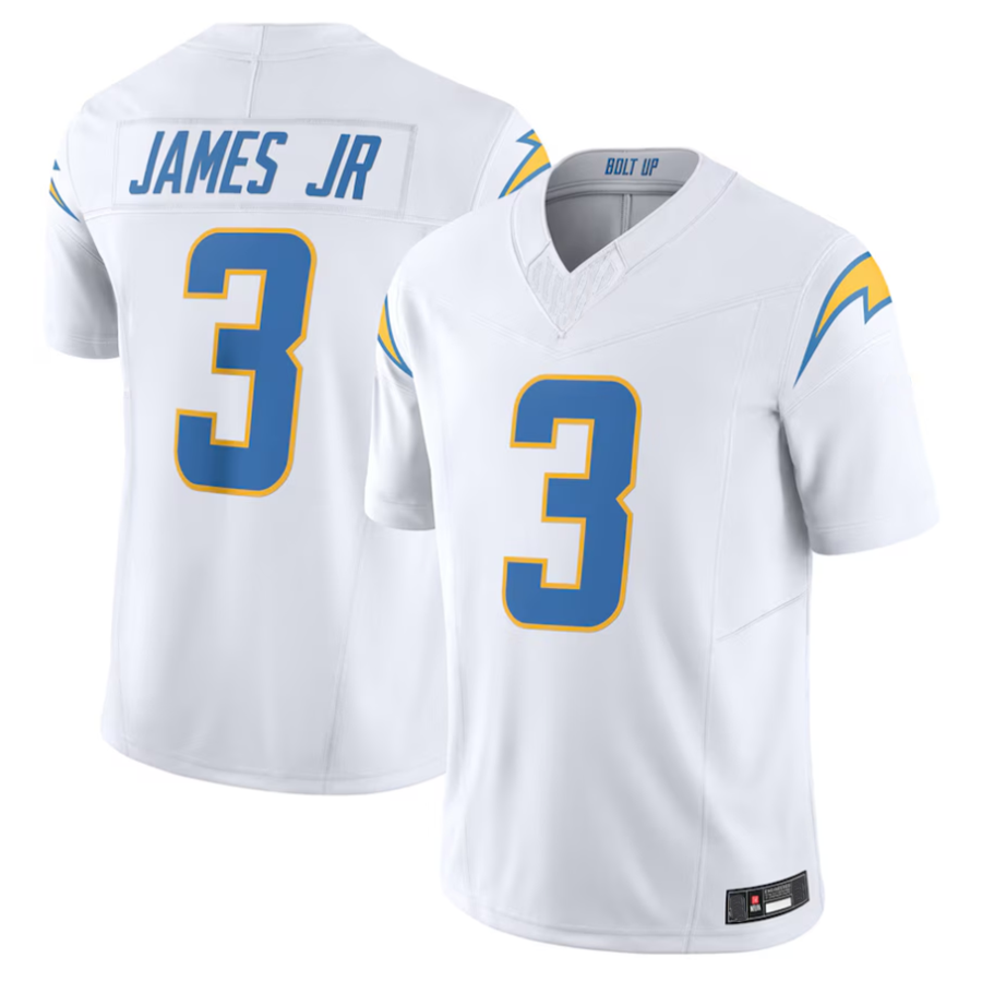 Fenge #3 Derwin James Jr. Player LA.Chargers Vapor F.U.S.E. Limited Stitched Jerseys - White