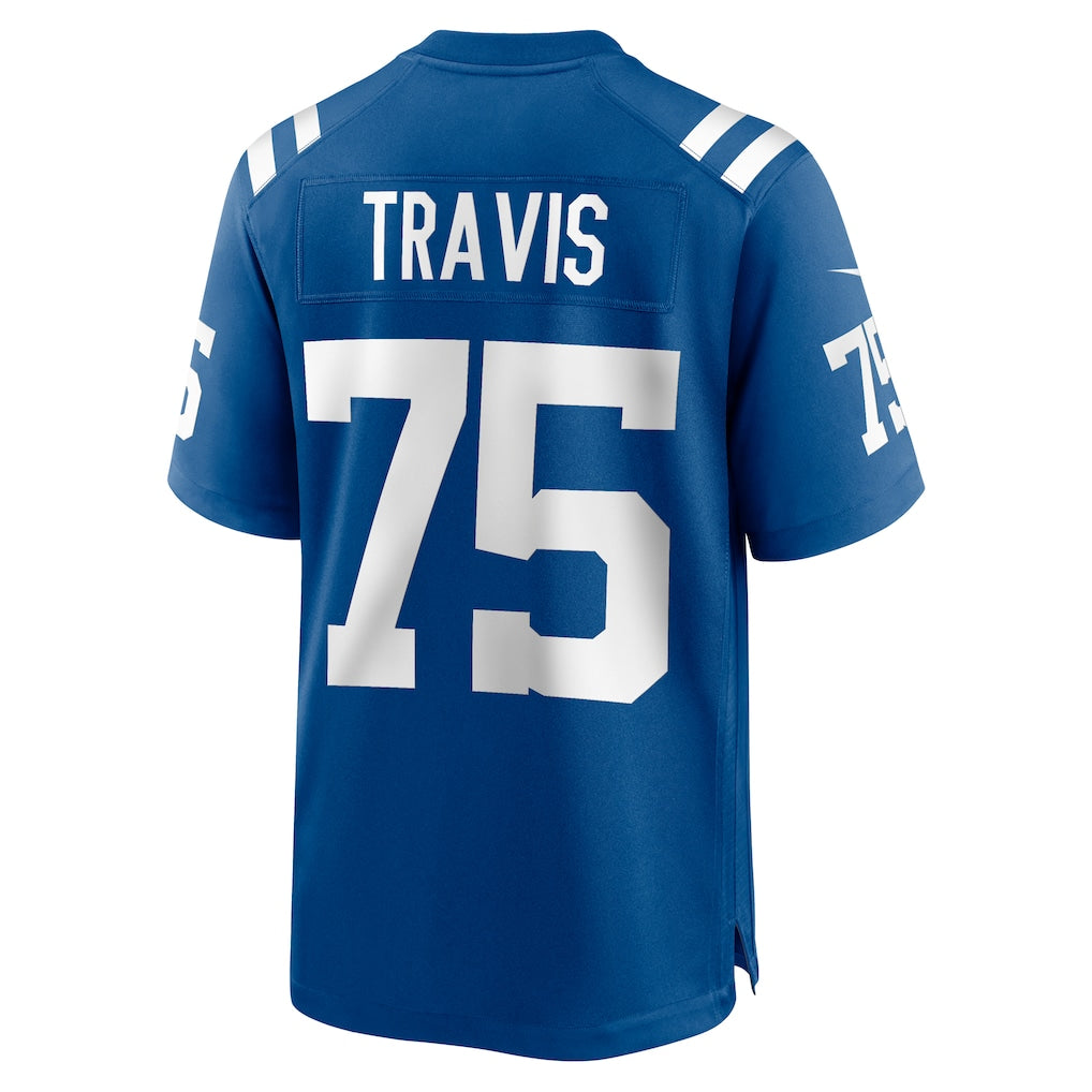 Fenge IN.Colts #75 Jalen Travis Royal Team Game Jersey