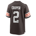 Fenge C.Browns #2 Amari Cooper Brown Player Game Jersey