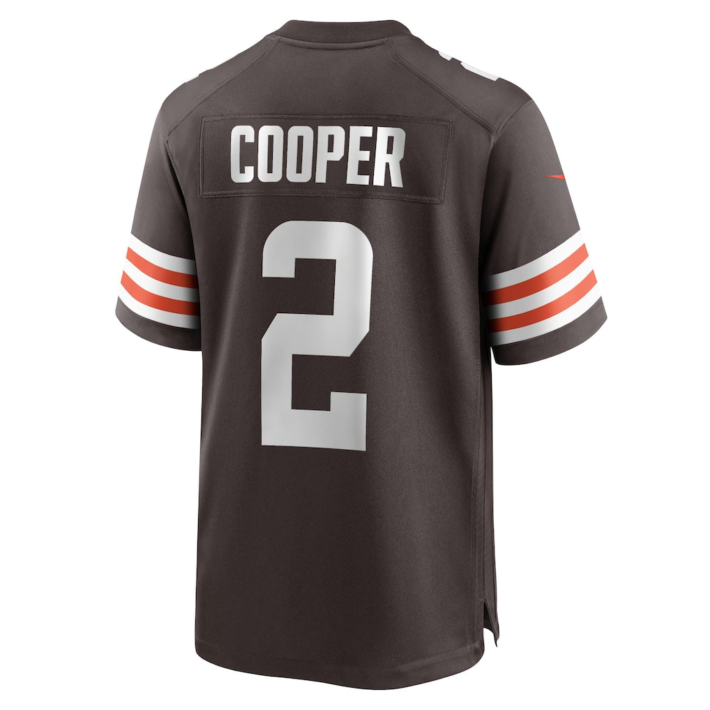 Fenge C.Browns #2 Amari Cooper Brown Player Game Jersey