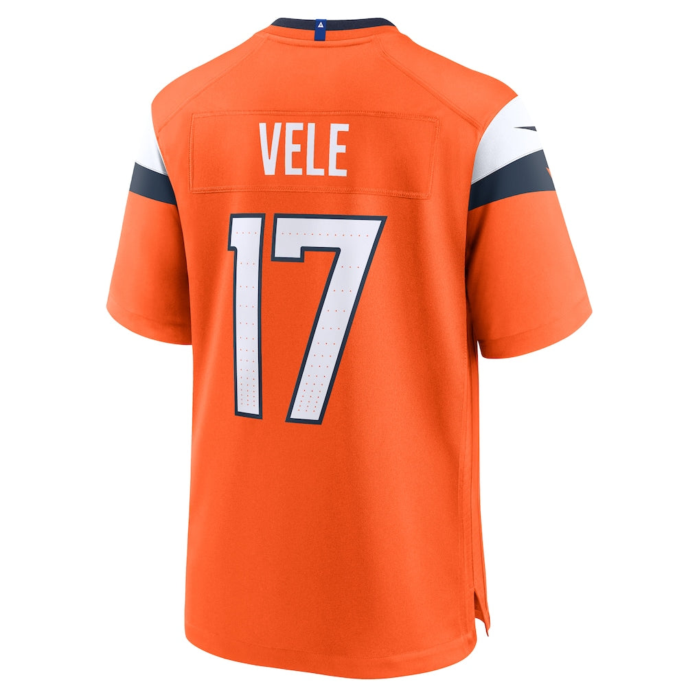 Fenge D.Broncos #17 Devaughn Vele Orange Team Game Jersey