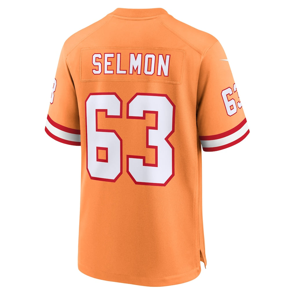 Fenge TB.Buccaneers #63 Lee Roy Selmon Creamsicle 50th Season Game Jersey