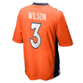 Fenge D.Broncos #3 Russell Wilson Orange Game Jersey