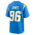 Fenge LA.Chargers #96 Naquan Jones Powder Blue Team Game Jersey