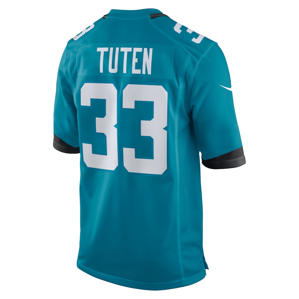 Fenge J.Jaguars #33 Bhayshul Tuten Teal Team Game Jersey