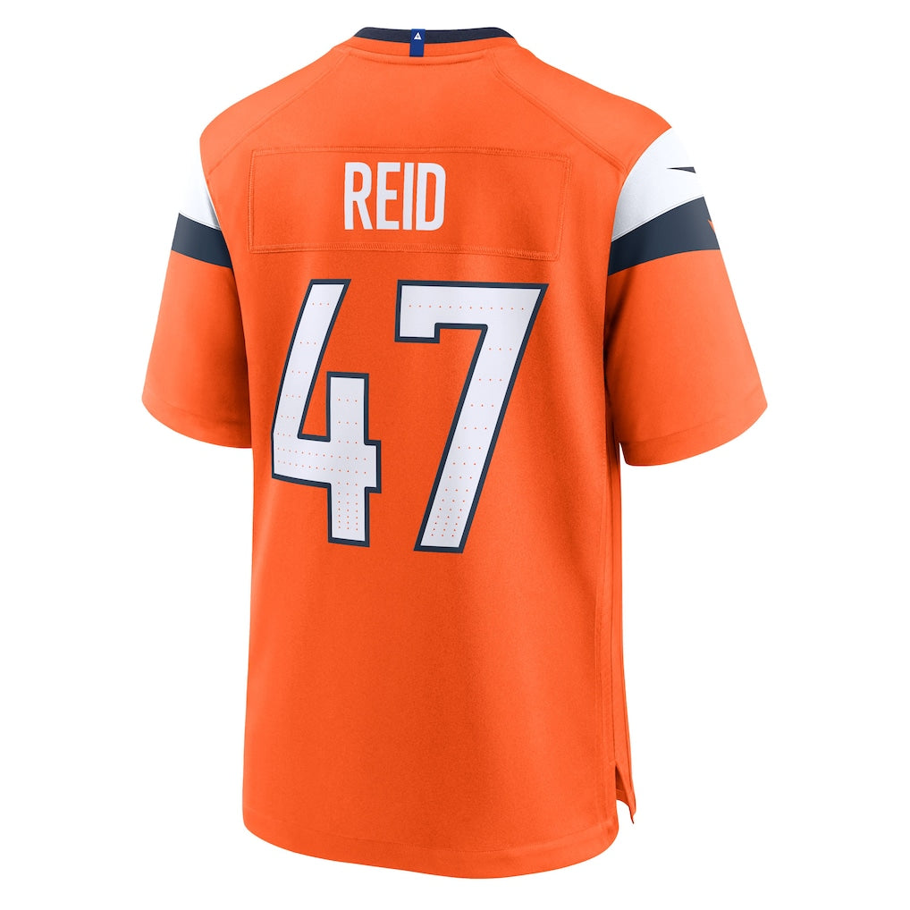 Fenge D.Broncos #47 Karene Reid Orange Team Game Jersey