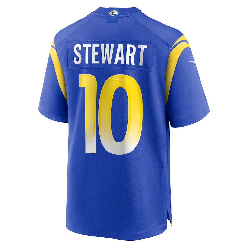 Fenge LA.Rams #10 Josaiah Stewart Royal Team Game Jersey