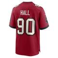 Fenge TB.Buccaneers #90 Logan Hall Red Game Player Jersey
