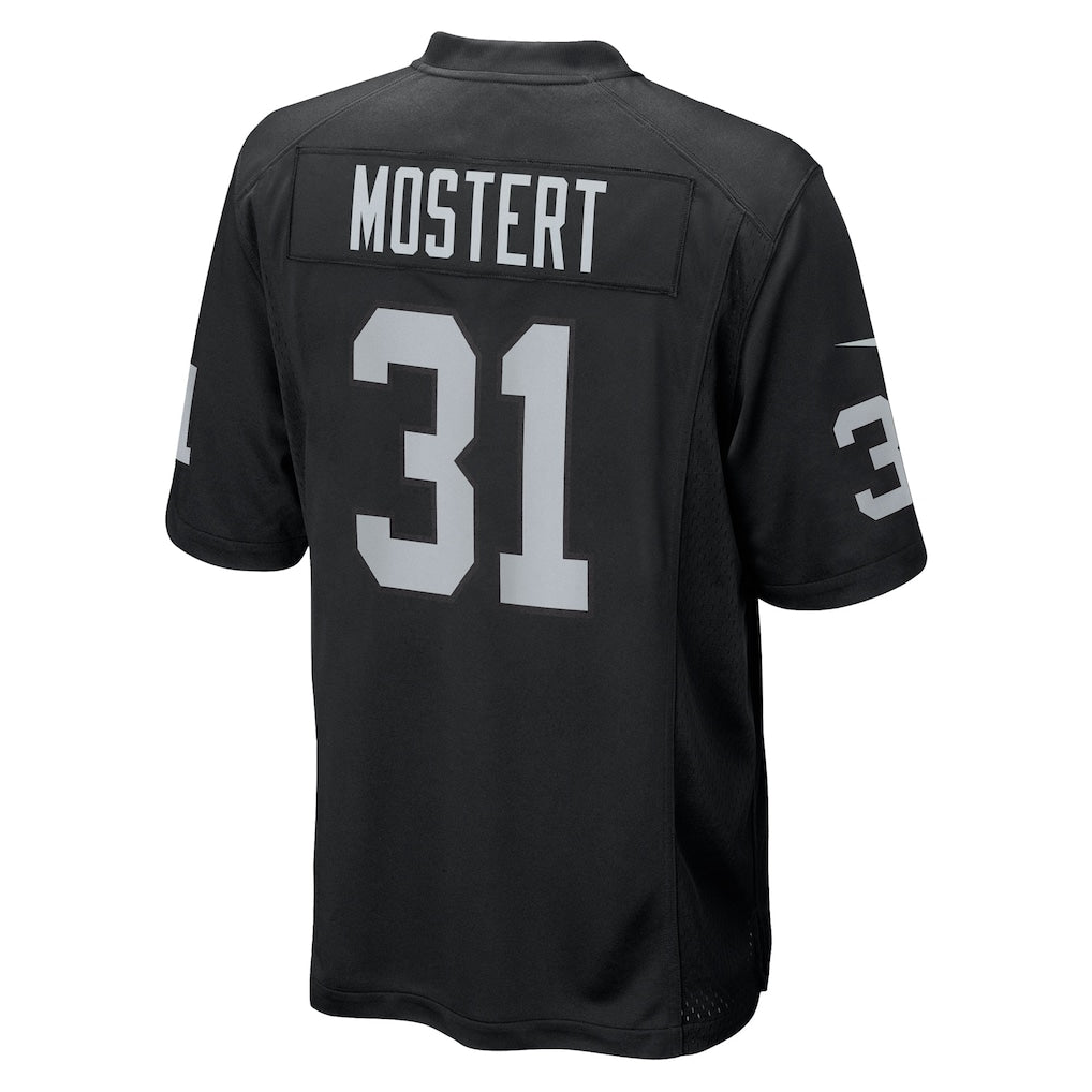 Fenge LV.Raiders #31 Raheem Mostert Black Team Game Jersey