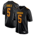 Fenge #5 Jayden Daniels Player W.Commanders Carbon Black Fashion Stitched Jerseys