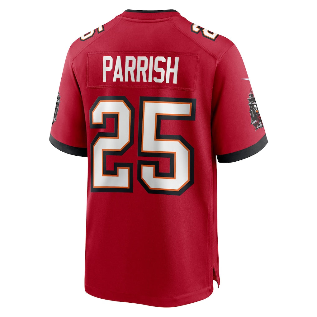 Fenge TB.Buccaneers #25 Jacob Parrish Red Team Game Jersey