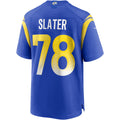 Fenge LA.Rams #78 Jackie Slater Royal Game Retired Player Jersey