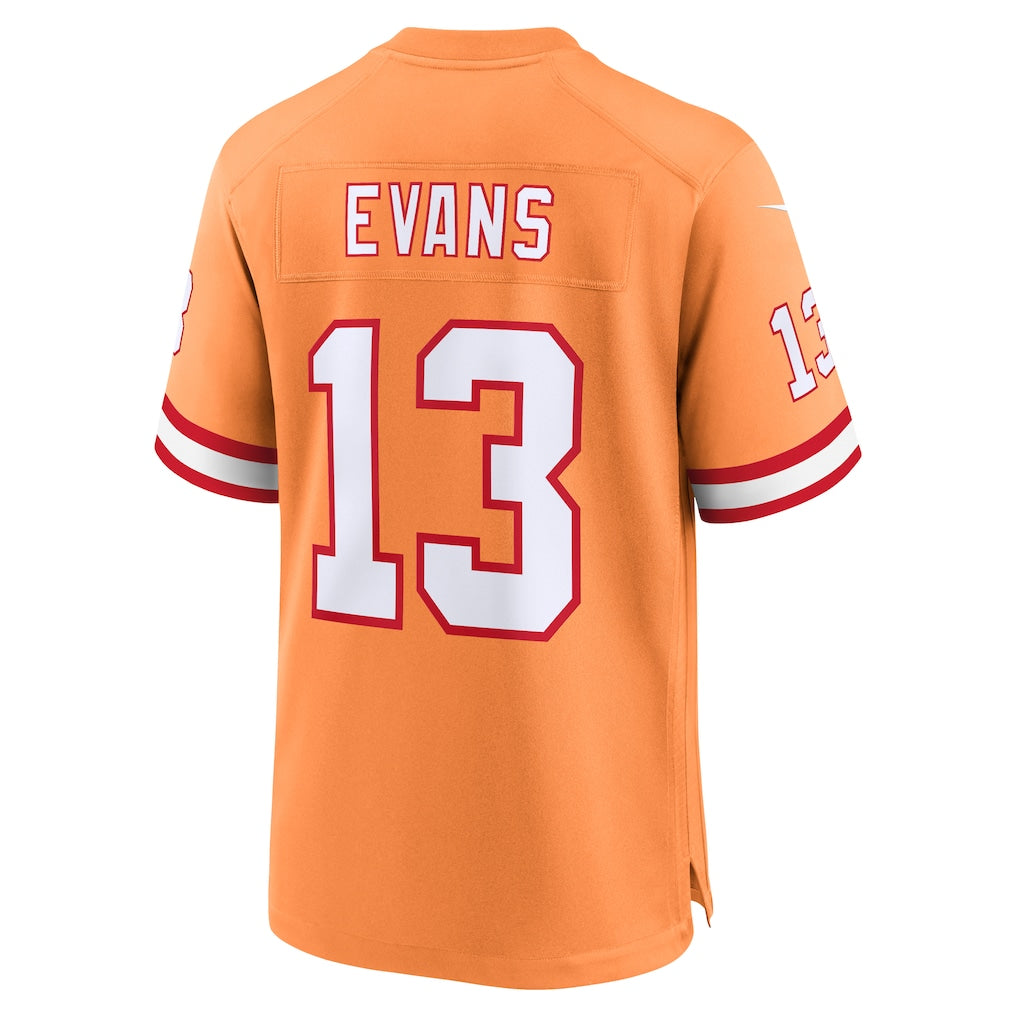 Fenge TB.Buccaneers #13 Mike Evans Orange Throwback Game Jersey