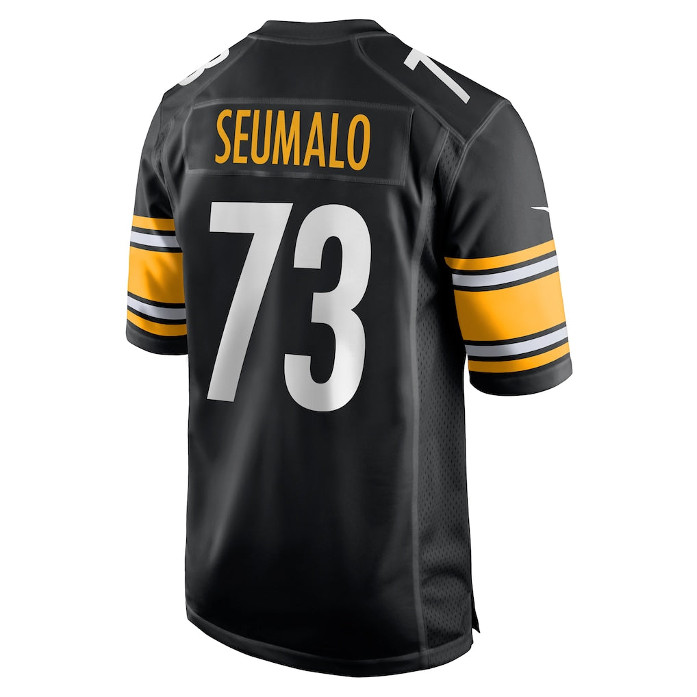 Fenge P.Steelers #73 Isaac Seumalo Black Game Jersey