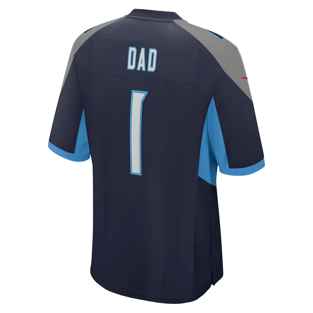 Fenge T.Titans #1 Dad Navy Game Jersey