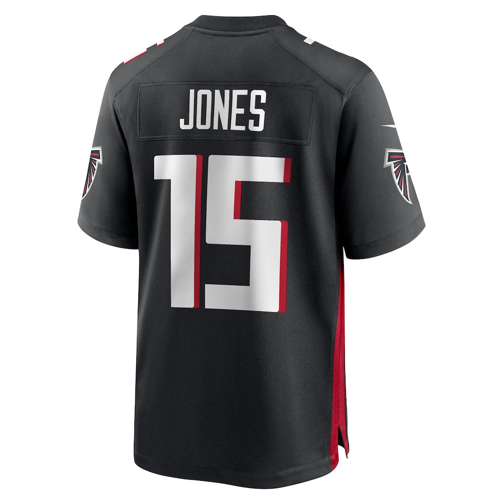 Fenge A.Falcons #15 Emory Jones Black Team Game Jersey