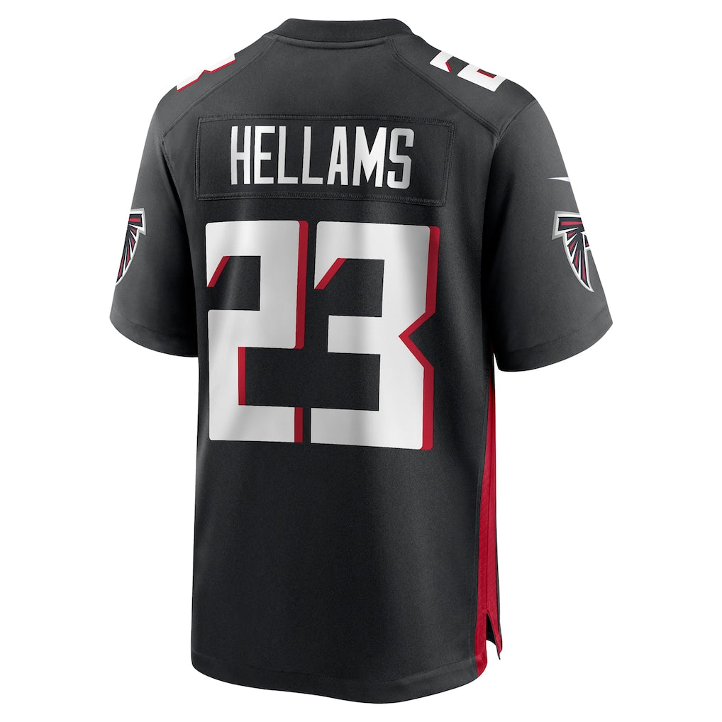 Fenge A.Falcons #23 DeMarcco Hellams Black Team Game Jersey