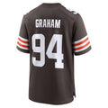 Fenge C.Browns #94 Mason Graham Brown 2025 NFL Draft First Round Pick Game Jersey