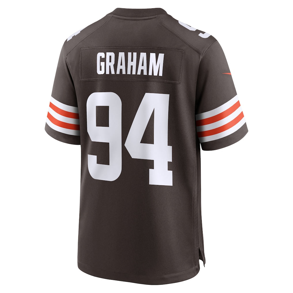 Fenge C.Browns #94 Mason Graham Brown 2025 NFL Draft First Round Pick Game Jersey