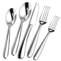 Silverware Set for 8, 40 Piece Stainless Steel Flatware Utensil Cutlery Set | Heavy Duty Steak Knife Fork and Spoon, Dishwasher Safe, Gift Package for Wedding Housewarming