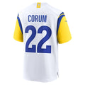 Fenge LA.Rams #22 Blake Corum White Game Jersey